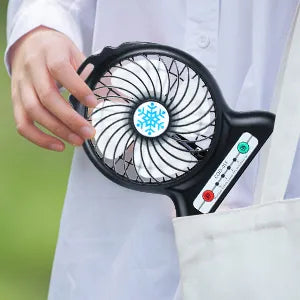 Mini Portable Fan, Handheld Desk Fan with Torch