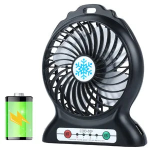 Mini Portable Fan, Handheld Desk Fan with Torch