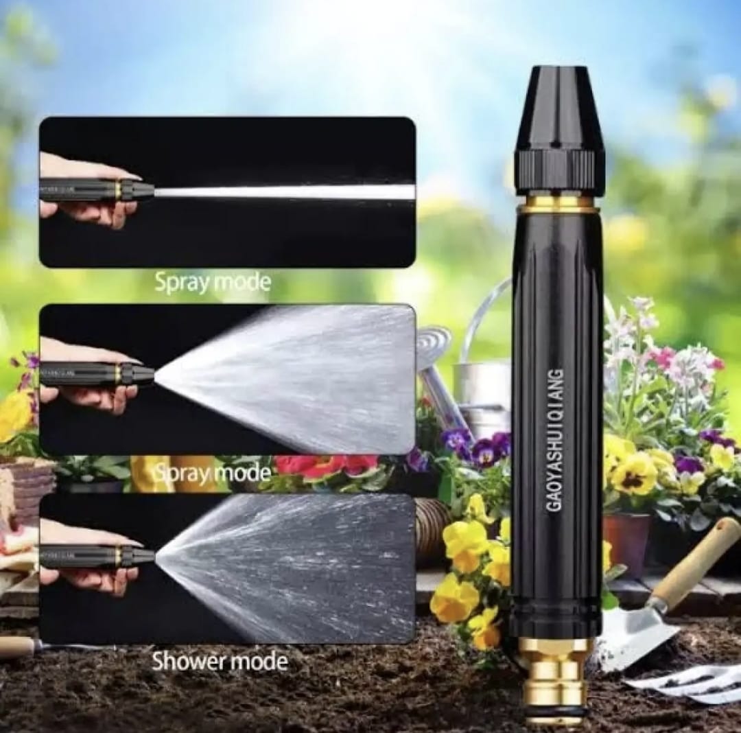 High- Pressure Water Spray Nozzle for Car Garden Lawn Wash Hose Pipe Nozzle