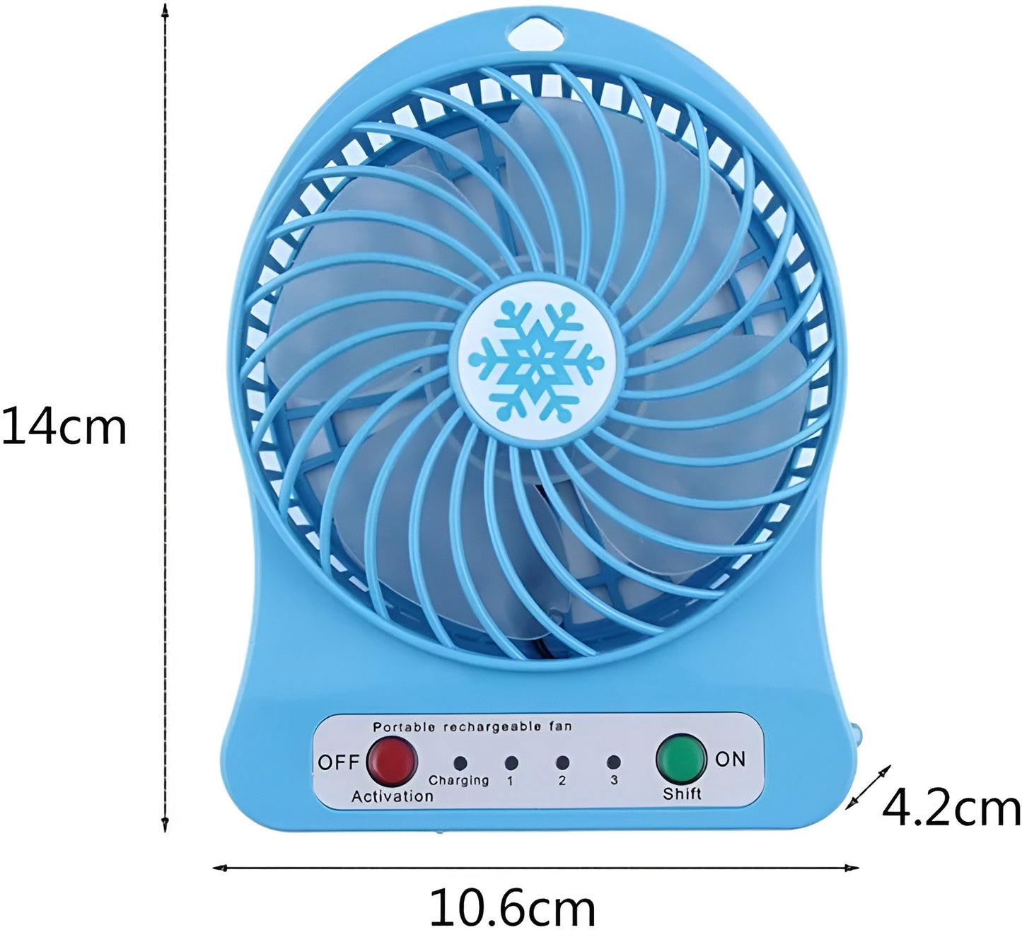 Mini Portable Fan, Handheld Desk Fan with Torch