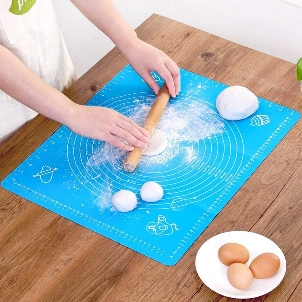Silicone Baking Mat for Pastry & Roti Rolling Extra Large with Measurements