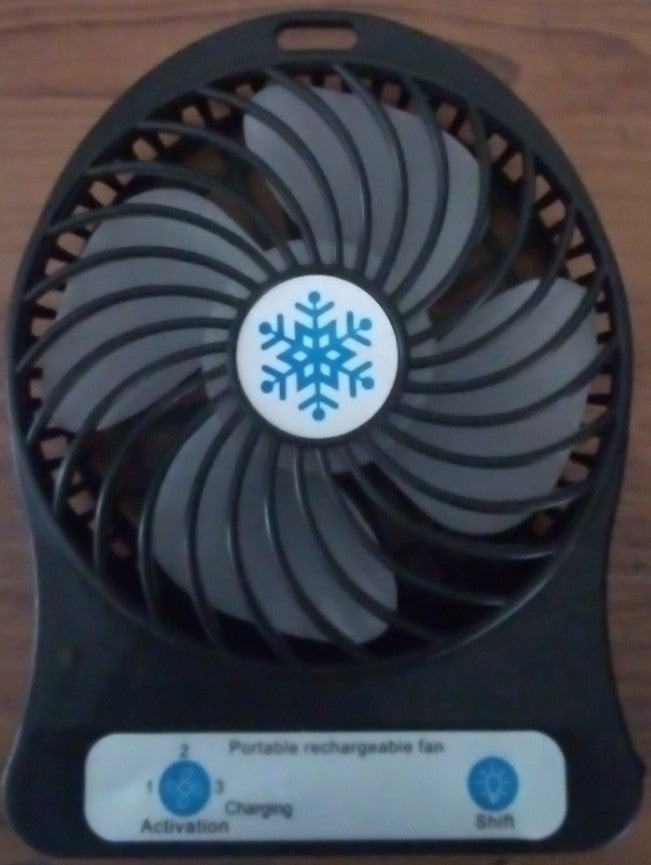 Mini Portable Fan, Handheld Desk Fan with Torch