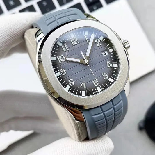 Watch For Mens Nautilus Design Rubber Strap