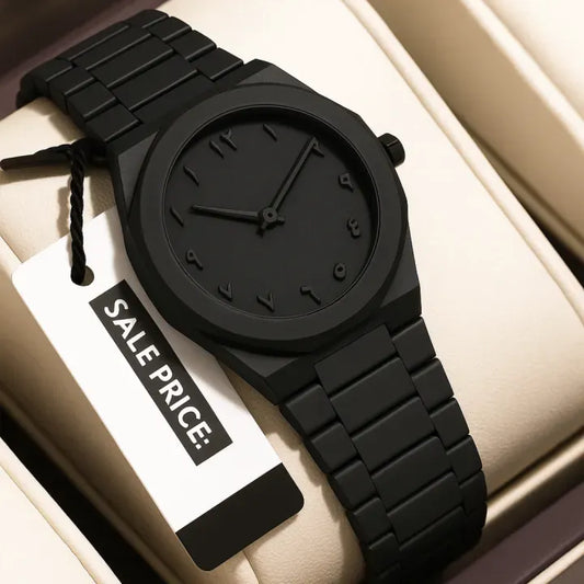 Black Arabic Aura Watch For Men Stylish Aura Watch