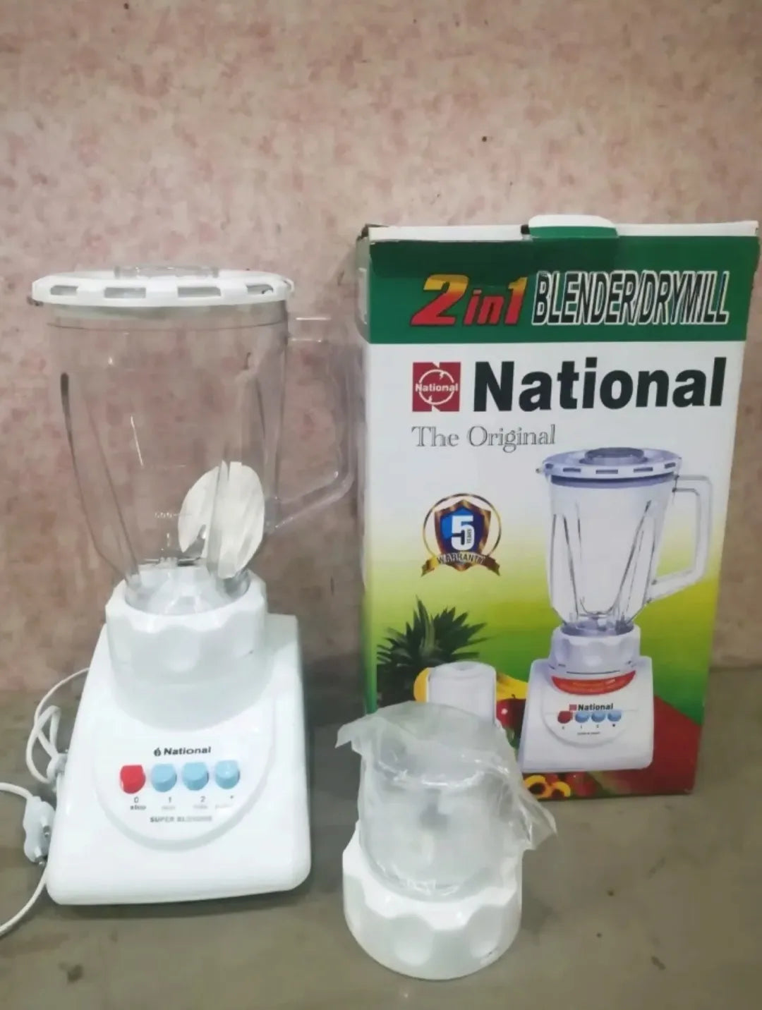 National 3 in 1 Blender Multi-functional Juicer Machine Heavy Copper Motor Premium Quality