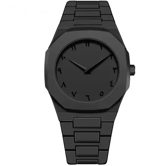 Black Arabic Aura Watch For Men Stylish Aura Watch