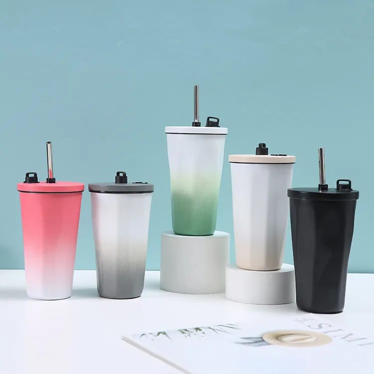 600ML Stainless Steel Coffee Thermos Cup Car Insulated(Only Green Colour)