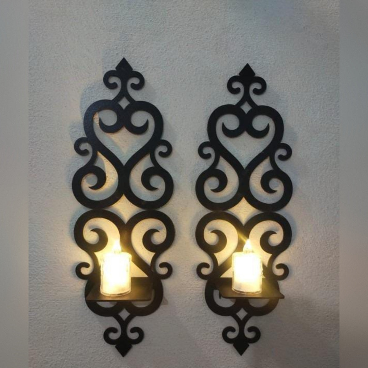 Beautiful 2-Piece wooden 3d Wall Sconce Set for Stylish Room Decoration